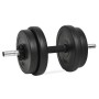 Juego de mancuernas hierro fundido 14 piezas 20 kg de vidaXL, Peso libre - Ref: Foro24-91407, Precio: 67,97 €, Descuento: %