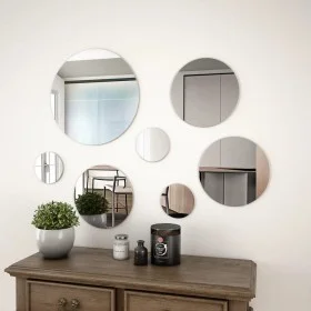 7-Piece Round Glass Wall Mirror Set by vidaXL, Mirrors - Ref: Foro24-245692, Price: 15,25 €, Discount: %