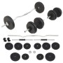 Juego de barras y pesas 30 kg de vidaXL, Peso libre - Ref: Foro24-91400, Precio: 116,31 €, Descuento: %