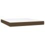 Cama box spring colchón luces LED tela marrón oscuro 160x200cm de , Camas y somieres - Ref: Foro24-3134808, Precio: 536,24 €,...