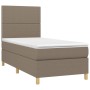 Cama box spring colchón y luces LED tela gris taupe 90x200 cm de , Camas y somieres - Ref: Foro24-3135329, Precio: 357,78 €, ...