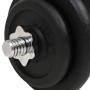 Juego de mancuernas hierro fundido 18 piezas 40 kg de vidaXL, Peso libre - Ref: Foro24-91411, Precio: 195,42 €, Descuento: %