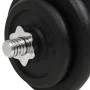 Juego de mancuernas hierro fundido 18 piezas 40 kg de vidaXL, Peso libre - Ref: Foro24-91411, Precio: 191,46 €, Descuento: %