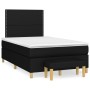 Cama box spring con colchón tela negro 120x200 cm de , Camas y somieres - Ref: Foro24-3137063, Precio: 418,99 €, Descuento: %