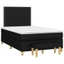 Cama box spring con colchón tela negro 120x200 cm de , Camas y somieres - Ref: Foro24-3137063, Precio: 418,99 €, Descuento: %
