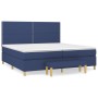 Cama box spring con colchón tela azul 200x200 cm de , Camas y somieres - Ref: Foro24-3137107, Precio: 715,98 €, Descuento: %