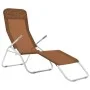 Tumbonas plegables 2 unidades textilene gris topo de vidaXL, Tumbonas - Ref: Foro24-44341, Precio: 133,97 €, Descuento: %