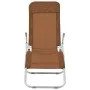 Tumbonas plegables 2 unidades textilene gris topo de vidaXL, Tumbonas - Ref: Foro24-44341, Precio: 133,97 €, Descuento: %
