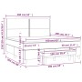 Cama box spring con colchón terciopelo gris oscuro 160x200 cm de , Camas y somieres - Ref: Foro24-3137792, Precio: 562,93 €, ...