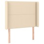 Cama box spring colchón y luces LED tela color crema 90x190 cm de , Camas y somieres - Ref: Foro24-3138202, Precio: 354,88 €,...