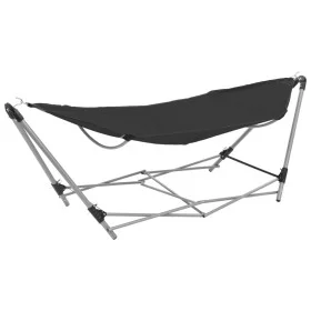 Hammock with black folding stand by vidaXL, Hammocks - Ref: Foro24-44365, Price: 92,67 €, Discount: %