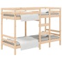 Litera de madera maciza de pino 90x190 cm de , Camas y somieres - Ref: Foro24-3139839, Precio: 224,20 €, Descuento: %
