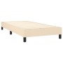 Cama box spring con colchón tela color crema 80x200 cm de , Camas y somieres - Ref: Foro24-3140174, Precio: 310,61 €, Descuen...