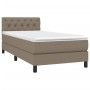 Cama box spring con colchón tela gris taupe 80x200 cm de , Camas y somieres - Ref: Foro24-3140253, Precio: 303,19 €, Descuent...