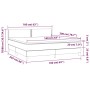Cama box spring con colchón tela marrón oscuro 160x200 cm de , Camas y somieres - Ref: Foro24-3140548, Precio: 462,67 €, Desc...