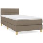 Cama box spring con colchón tela gris taupe 90x190 cm de , Camas y somieres - Ref: Foro24-3140581, Precio: 290,84 €, Descuent...