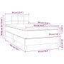 Cama box spring con colchón tela gris taupe 90x190 cm de , Camas y somieres - Ref: Foro24-3140581, Precio: 290,84 €, Descuent...