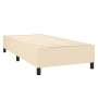 Cama box spring con colchón tela color crema 90x190 cm de , Camas y somieres - Ref: Foro24-3141662, Precio: 337,93 €, Descuen...