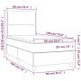 Cama box spring con colchón tela color crema 90x190 cm de , Camas y somieres - Ref: Foro24-3141662, Precio: 337,93 €, Descuen...