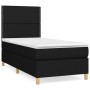 Cama box spring con colchón tela negro 100x200 cm de , Camas y somieres - Ref: Foro24-3142235, Precio: 327,09 €, Descuento: %