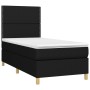 Cama box spring con colchón tela negro 100x200 cm de , Camas y somieres - Ref: Foro24-3142235, Precio: 327,09 €, Descuento: %