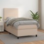 Cama box spring con colchón cuero sintético capuchino 80x200 cm de , Camas y somieres - Ref: Foro24-3142694, Precio: 299,97 €...