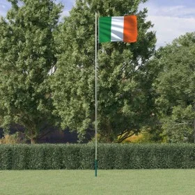 Mástil y bandera de Irlanda aluminio 6,23 m de , Banderas y mangas de viento - Ref: Foro24-3147096, Precio: 72,14 €, Descuent...
