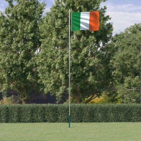 Mástil y bandera de Irlanda aluminio 6,23 m de , Banderas y mangas de viento - Ref: Foro24-3147096, Precio: 73,59 €, Descuent...