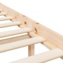 Cama para personas mayores con cabecero madera maciza 140x200cm de , Camas y somieres - Ref: Foro24-3195481, Precio: 164,18 €...