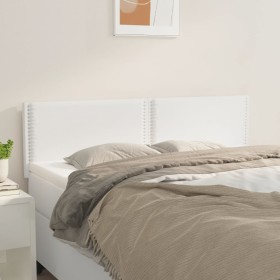Cabeceros 2 unidades cuero sintético blanco 72x5x78/88 cm de , Cabeceros y pies de cama - Ref: Foro24-345933, Precio: 58,83 €...