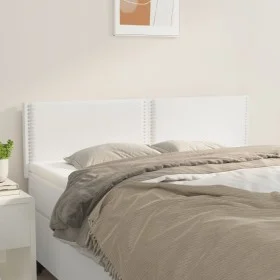 Zwei Kopfteile aus weißem Kunstleder, 72x5x78/88 cm. von , Kopf- und Fußteile - Ref: Foro24-345933, Preis: 57,91 €, Rabatt: %