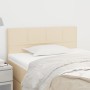 Cabecero de tela color crema 80x5x78/88 cm de , Cabeceros y pies de cama - Ref: Foro24-346009, Precio: 43,16 €, Descuento: %