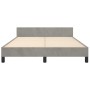 Estructura de cama con cabecero terciopelo gris claro 140x190cm de , Camas y somieres - Ref: Foro24-3125690, Precio: 185,72 €...