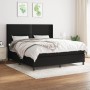Cama box spring con colchón tela negro 180x200 cm de , Camas y somieres - Ref: Foro24-3131371, Precio: 611,41 €, Descuento: %