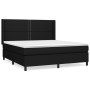 Cama box spring con colchón tela negro 180x200 cm de , Camas y somieres - Ref: Foro24-3131371, Precio: 611,41 €, Descuento: %