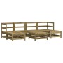 Juego de muebles de jardín 7 pzas madera de pino impregnada de , Conjuntos de jardín - Ref: Foro24-3186367, Precio: 390,30 €,...