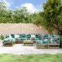 Juego de muebles de jardín 11 pzas madera de pino impregnada de , Conjuntos de jardín - Ref: Foro24-3186416, Precio: 558,79 €...