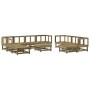 Juego de muebles de jardín 11 pzas madera de pino impregnada de , Conjuntos de jardín - Ref: Foro24-3186416, Precio: 558,79 €...
