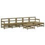 Juego de muebles de jardín 7 pzas madera de pino impregnada de , Conjuntos de jardín - Ref: Foro24-3186423, Precio: 368,37 €,...