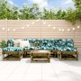 Juego de muebles de jardín 7 pzas madera de pino impregnada de , Conjuntos de jardín - Ref: Foro24-3186346, Precio: 374,88 €,...