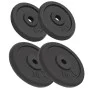 Discos de pesas de hierro fundido 4 uds 2x10 kg+2x5 kg de vidaXL, Peso libre - Ref: Foro24-91395, Precio: 132,95 €, Descuento: %