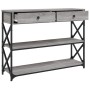 Mesa consola madera de ingeniería gris Sonoma 100x28x75 cm de , Mesas auxiliares - Ref: Foro24-834193, Precio: 105,35 €, Desc...