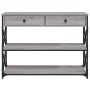 Mesa consola madera de ingeniería gris Sonoma 100x28x75 cm de , Mesas auxiliares - Ref: Foro24-834193, Precio: 105,35 €, Desc...
