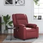 Sillón de masaje reclinable cuero sintético rojo tinto de , Sillones - Ref: Foro24-373533, Precio: 218,94 €, Descuento: %