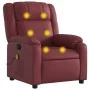 Sillón de masaje reclinable cuero sintético rojo tinto de , Sillones - Ref: Foro24-373533, Precio: 218,94 €, Descuento: %