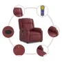 Sillón de masaje reclinable cuero sintético rojo tinto de , Sillones - Ref: Foro24-373533, Precio: 218,94 €, Descuento: %