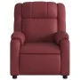 Sillón de masaje reclinable cuero sintético rojo tinto de , Sillones - Ref: Foro24-373533, Precio: 218,94 €, Descuento: %