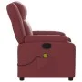 Sillón de masaje reclinable cuero sintético rojo tinto de , Sillones - Ref: Foro24-373533, Precio: 218,94 €, Descuento: %