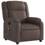 Sillón de masaje reclinable cuero sintético marrón de , Sillones - Ref: Foro24-373531, Precio: 240,96 €, Descuento: %