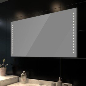 Espejo de pared con luces LED 100x60 cm en Espejos | Comprar online en Foru.es